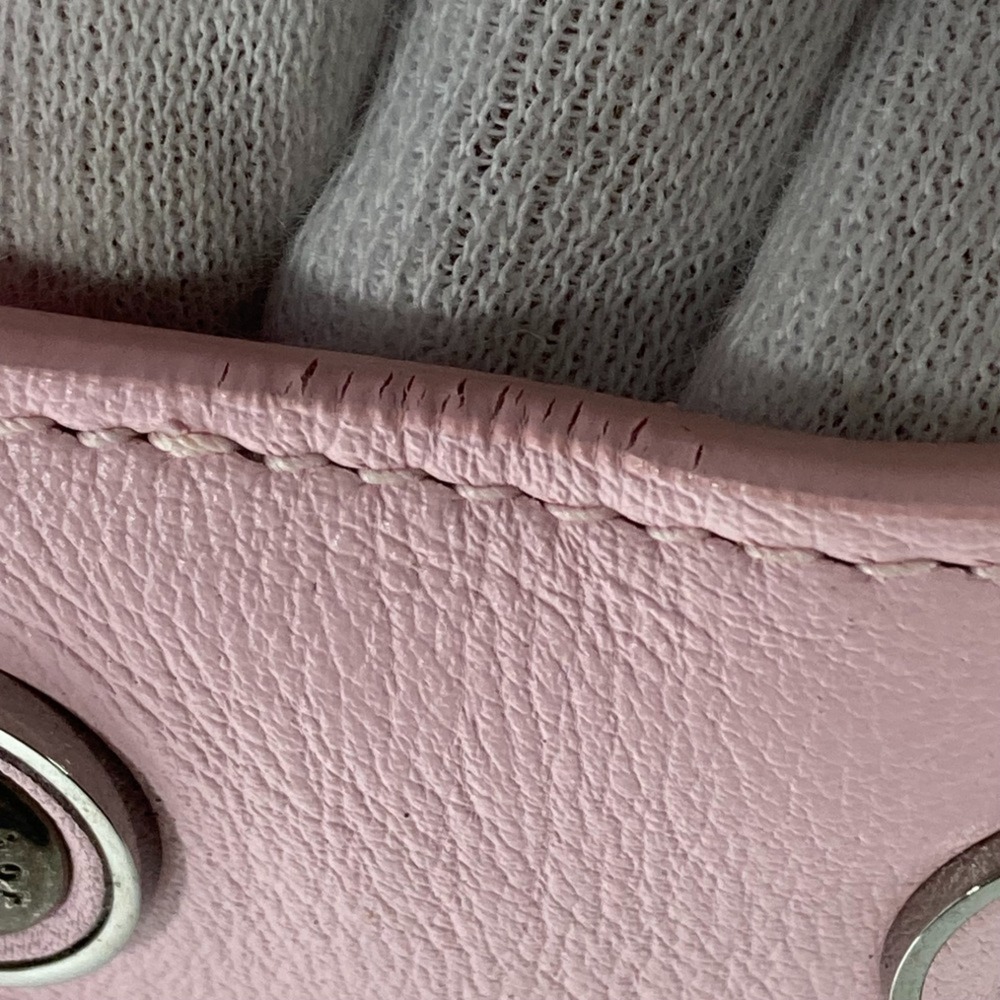 CHRISTIAN DIOR Pink Leather Shoulder Bag - Picture 16 of 16